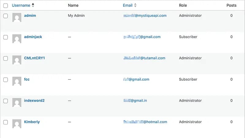 Unknown Admin Users Appear Unknown Admin Users Appear